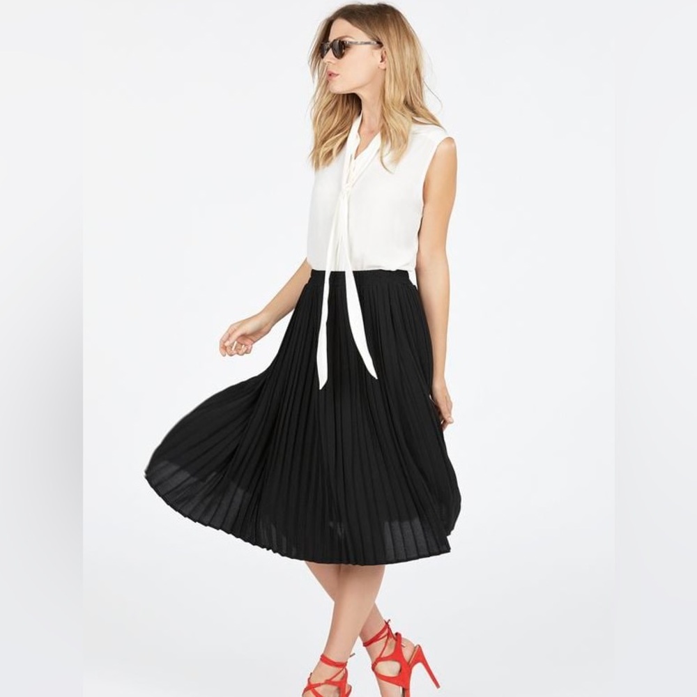 H&M skirt and top with neck tie